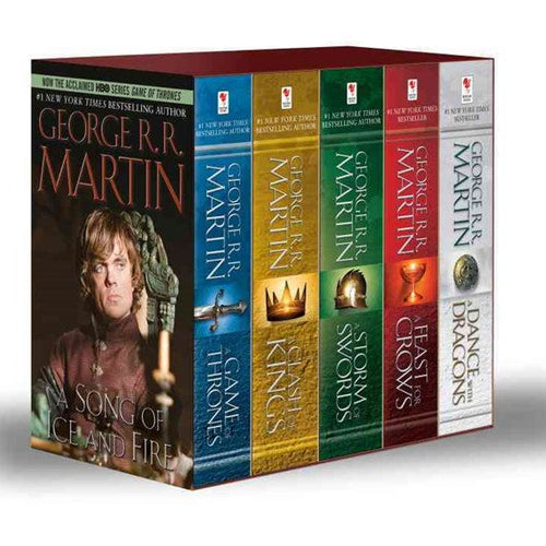 A Song of Ice and Fire Game of Thrones Box Set: A Game of Thrones / A Clash of Kings / A Storm of Swords / A Feast for Crows / A Dance With Dragons by George R. R. Martin, Genre: Fiction