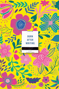 Burn After Writing (Floral 2.0) by Sharon Jones, Genre: Journal