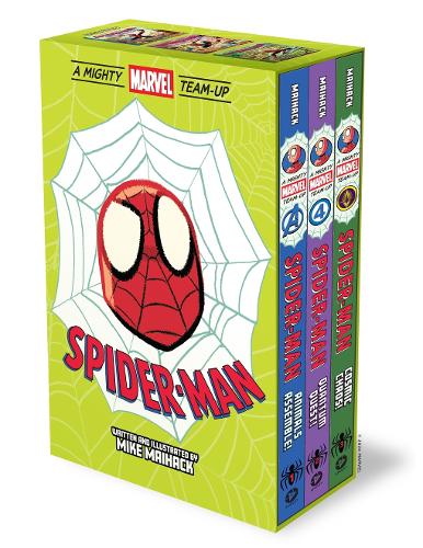 Spider-Man: A Mighty Marvel Team-Up 3-Book Box Set: 3 Original Graphic Novels: Animals Assemble!, Quantum Quest!, Cosmic Chaos! - A Mighty Marvel Team-Up (Multiple items, slip-cased) by Mike Maihack, Genre: Comics