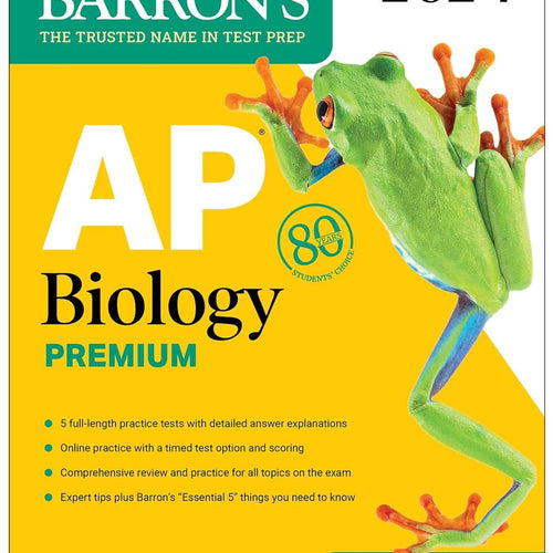 AP Biology Premium, 2024: Comprehensive Review With 5 Practice Tests + an Online Timed Test Option by Mary Wuerth, Genre: Nonfiction