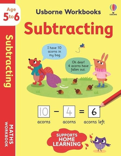 Usborne Workbooks Subtracting 5-6 by Holly Bathie, Genre: Nonfiction