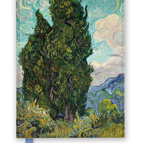 Vincent van Gogh: Cypresses (Foiled Journal) by Flame Tree Studio, Genre: Stationary