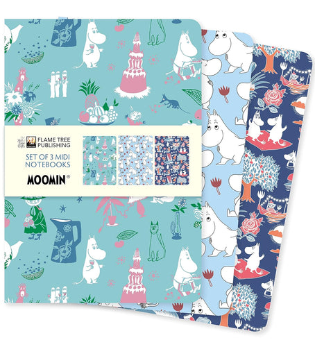 Moomin Classics Set of 3 Midi Notebooks by Flame Tree Studio, Genre: Stationary