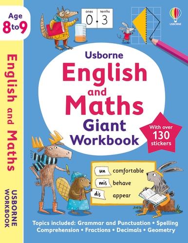 Usborne English and Maths Giant Workbook 8-9 by Usborne, Genre: Nonfiction