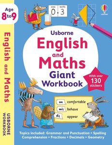 Usborne English and Maths Giant Workbook 8-9 by Usborne, Genre: Nonfiction